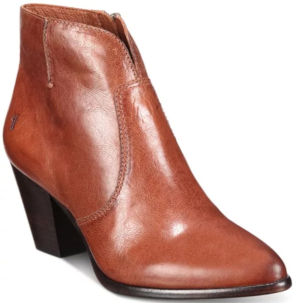 Frye Jennifer Bootie Leather Pointed Toe Booties